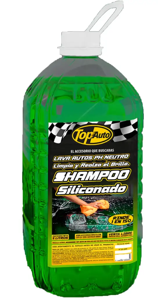 Shampoo Siliconado Verde x 5ltrs. TOP AUTO