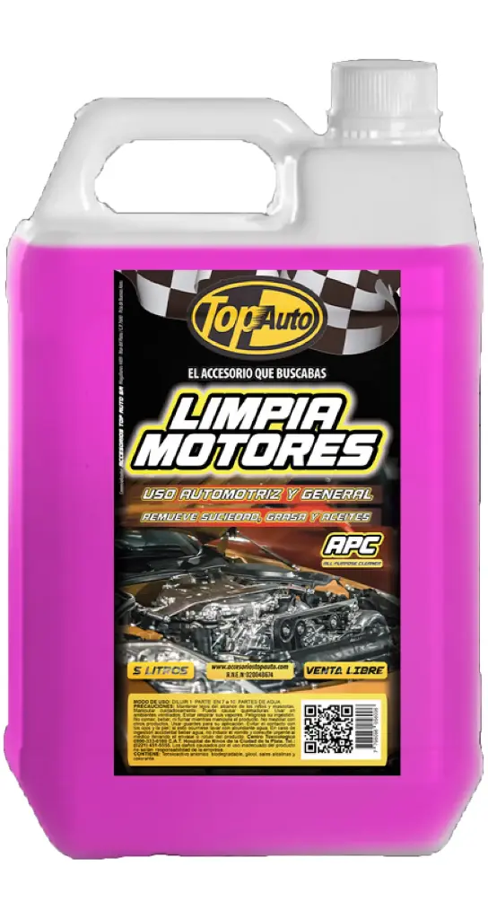Limpia Motores desengrasante x 5 Ltrs. TOP AUTO